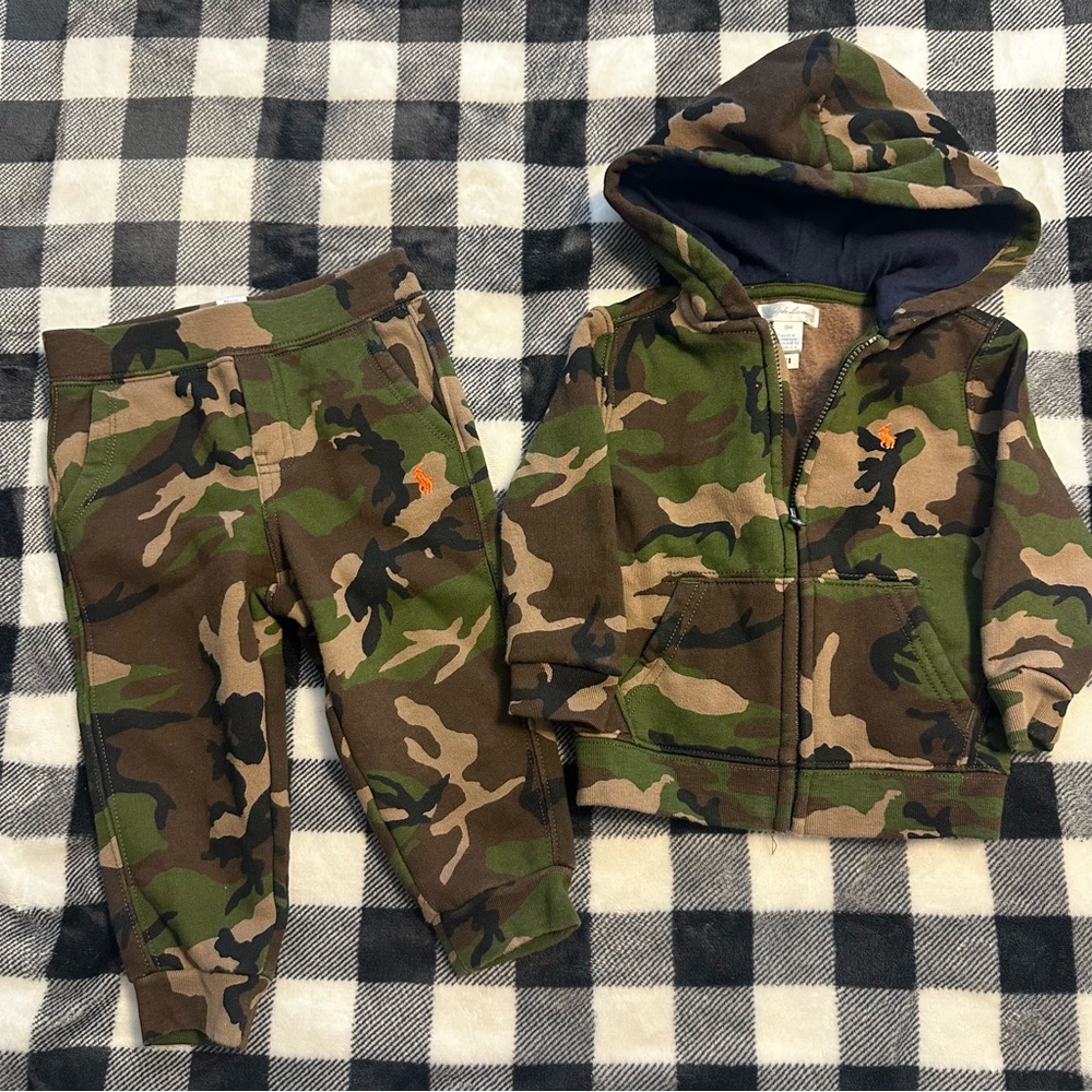 Ralph Lauren 18 Month hoodie and sweatpants.